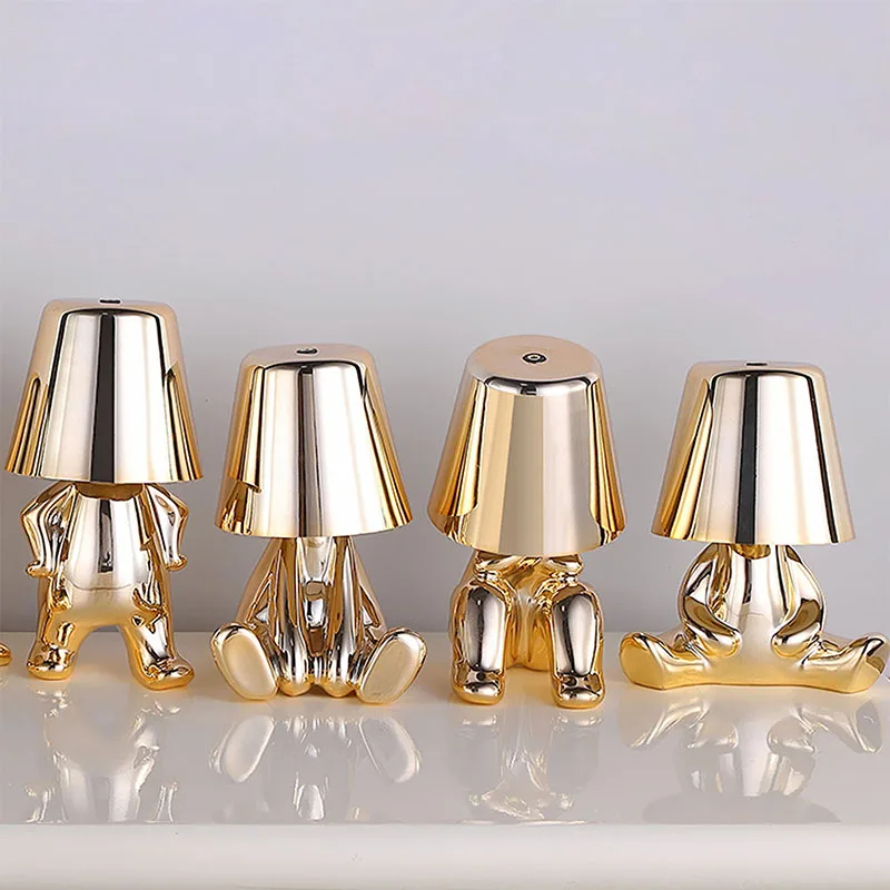 

Thinker Lamp Touch LED Night Light Bedroom Bedside Study Children's Room Desk Light Creative Lighting Gift Table Decorative Lamp