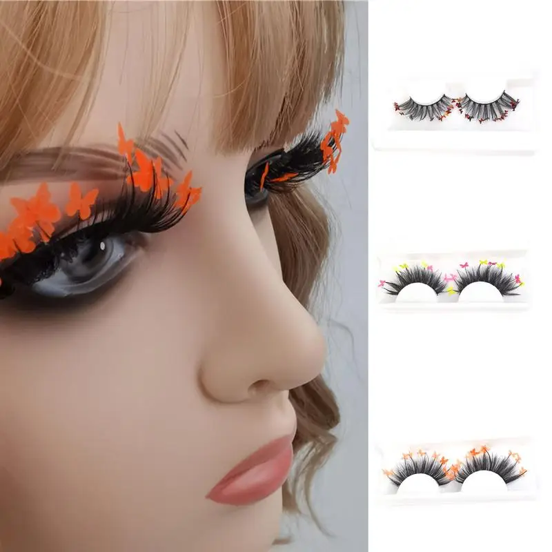 

Искусственные ресницы ручной работы с блестками