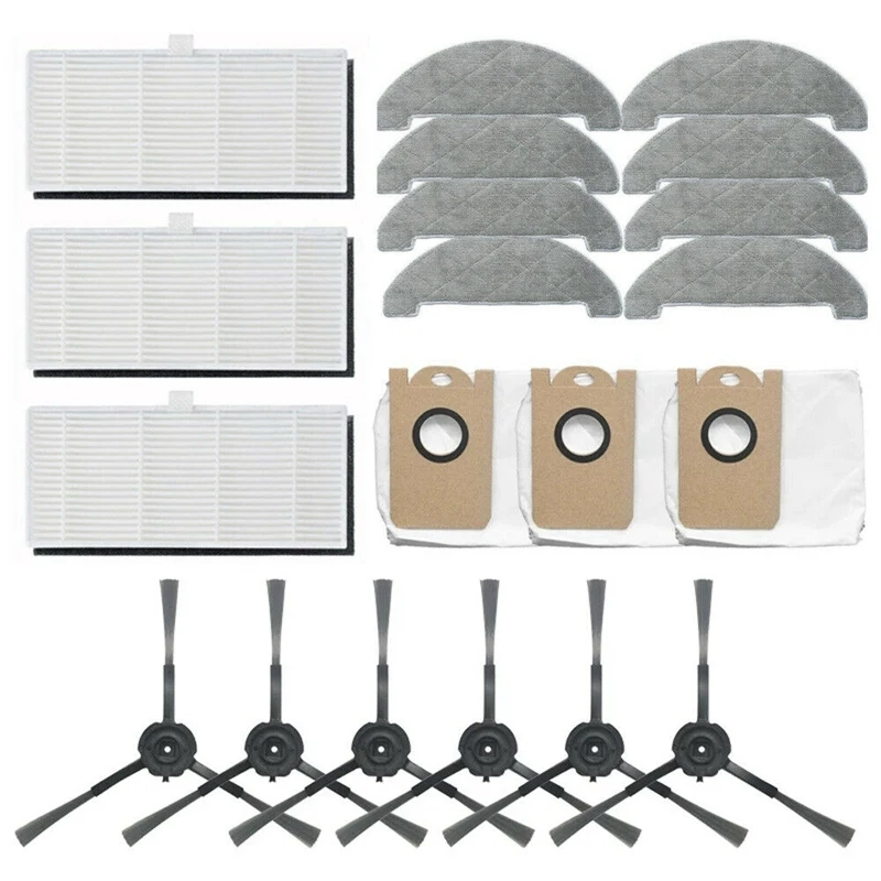 

Promotion!Vacuum Cleaner Accessories For VIOMI S9 Side Brush Filter Mop Cloth Dust Bag Kit