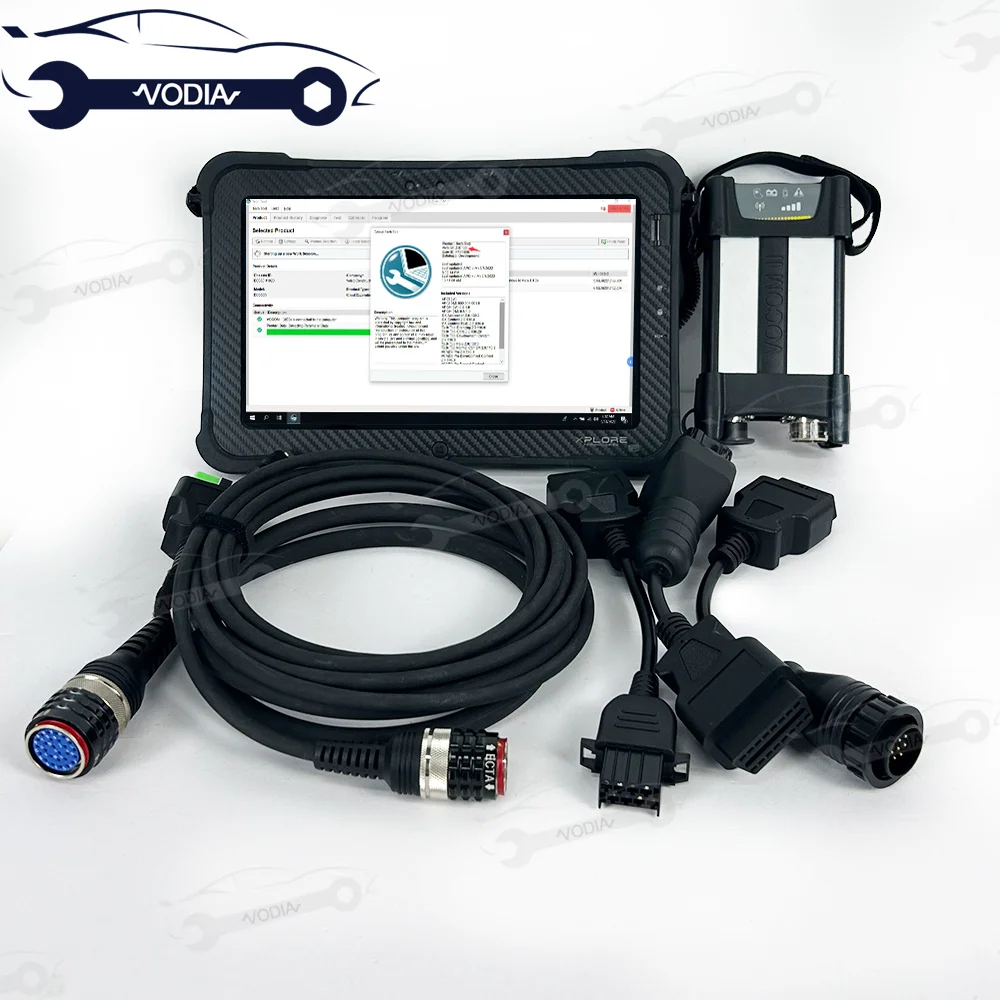 Для Volvo Vocom II 88894000 + V2.8 PTT dev2 VOCOM 2 Impact для Volvo грузовик Экскаватор диагностический инструмент + Xplore планшет