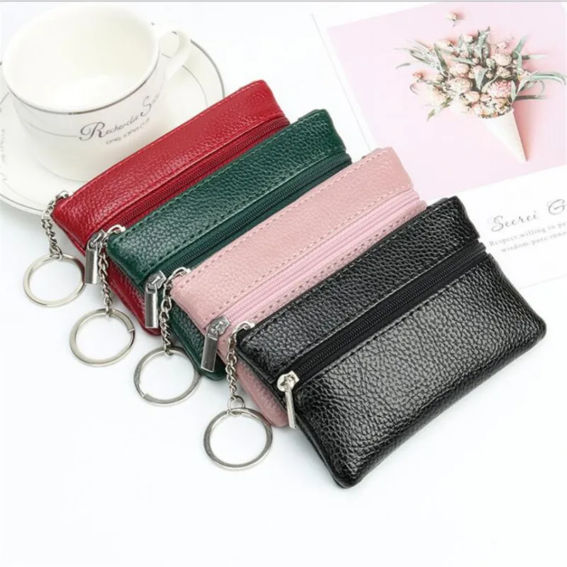 

Fashion Women Men Kids Mini Wallet Ladies Zipper Coin Purse Multifunctional Small Coin Credit Card Case Key Ring Holder Wallet