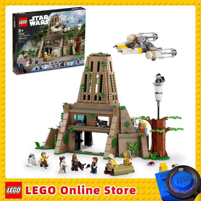 LEGO Star Wars A New Hope Yavin 4 Rebel Base 75365 игровой командный зал медаль церемония Y-wing Starfighter 12 фигурок