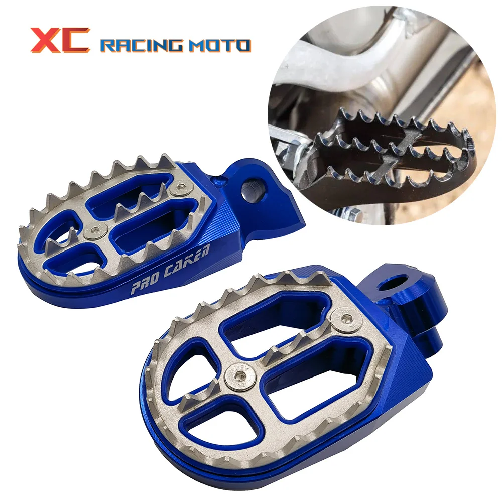 

Motorcycle CNC Footpeg Foot Pegs Pedal Spikes Footrest For YAMAHA YZ 125X 250X 250FX 450FX 65 85 125 250 250F 426F 450F WR 400F