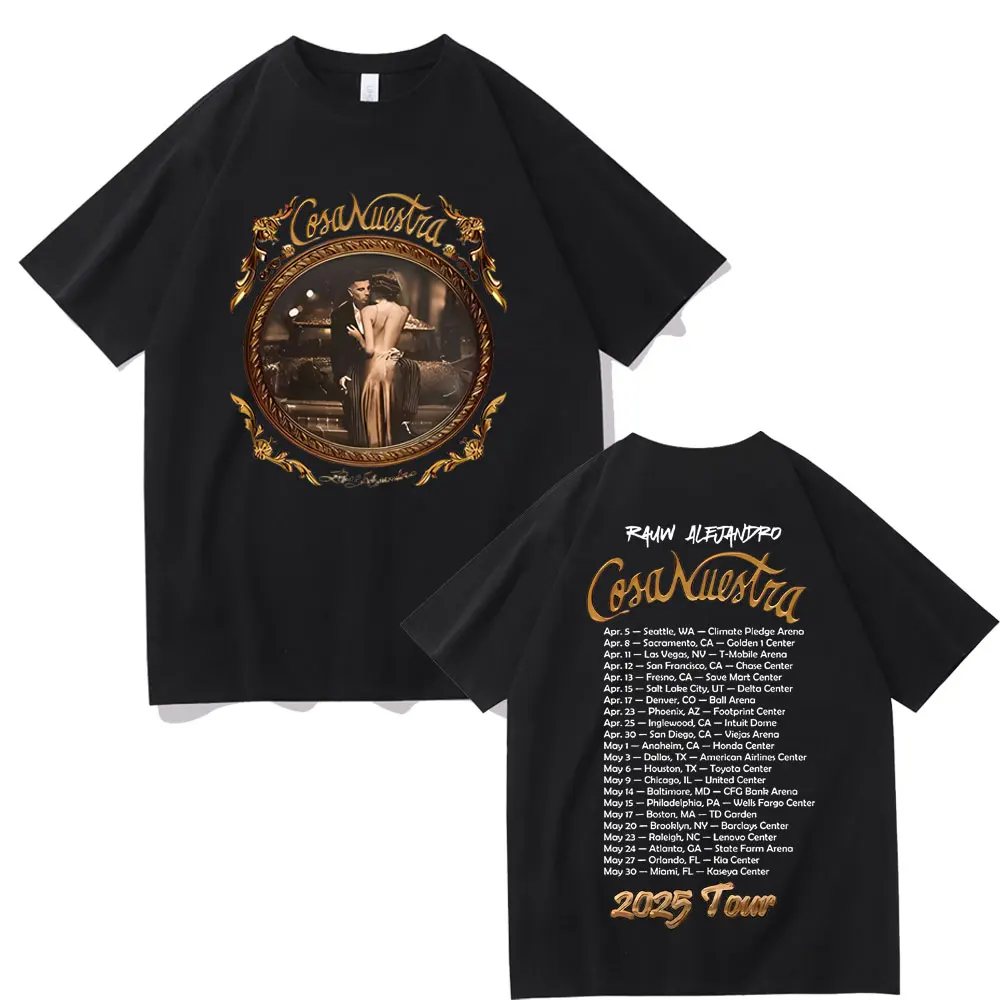 Рэппер Раут Alejandro pemb Nuestra Tour 2025 Футболка Мужчины Женщины Хип-Хоп Модные Тенденции