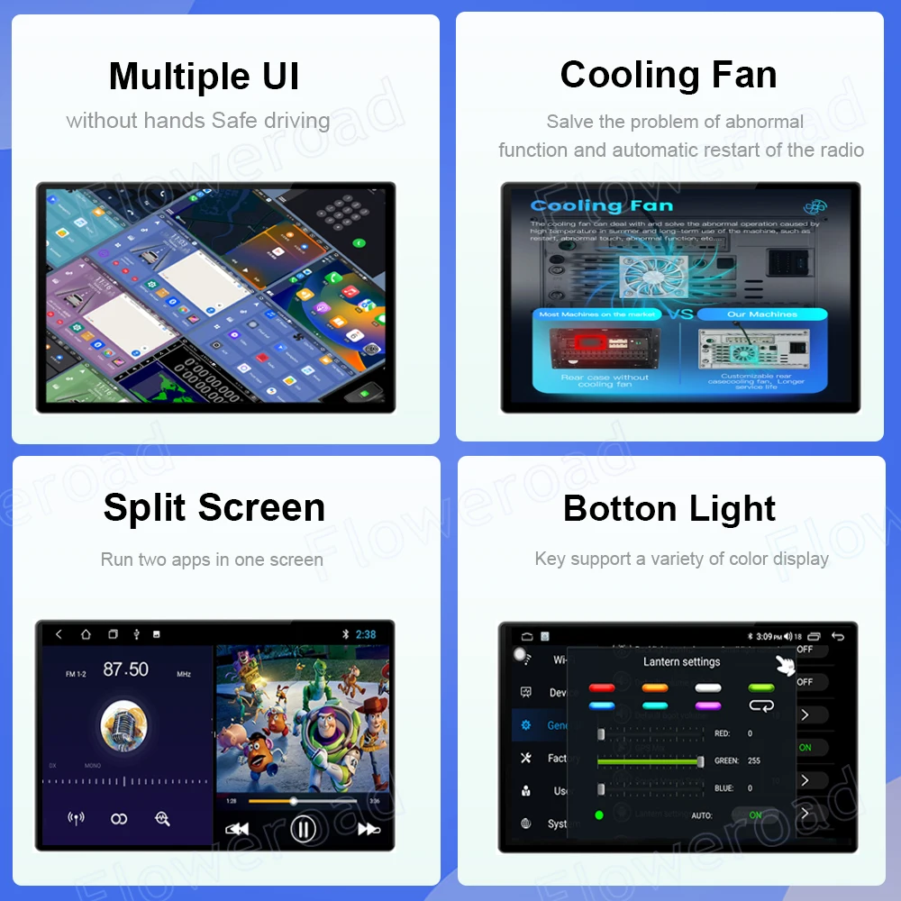 Android 13 беспроводной Carplay Авто 4G 8Core 256G Ford Figo 2015 2016 2017 2018 автомобильное радио