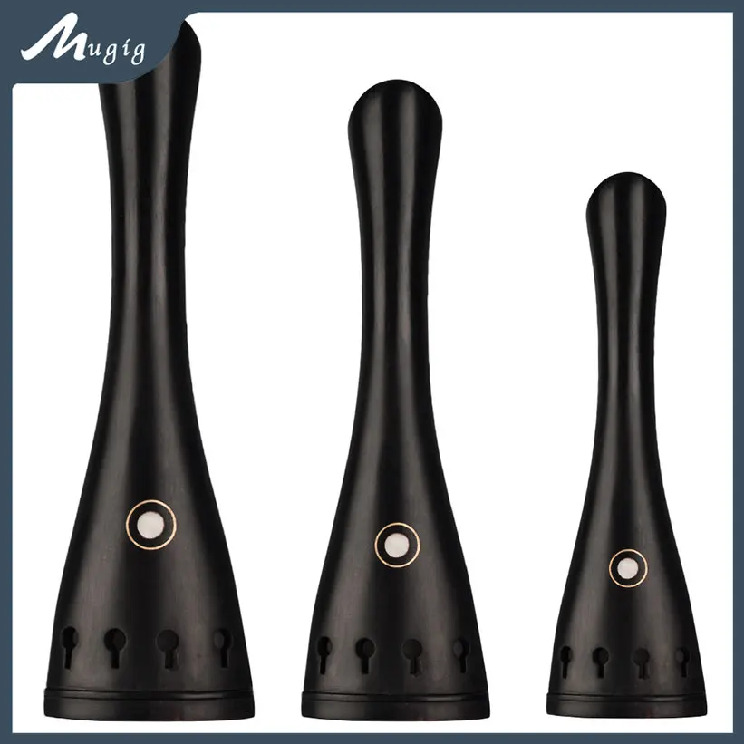 

Mugig 1PC Professional 1/2 3/4 4/4 Cello Ebony Tailpiece W/ Paris Eye Inlay