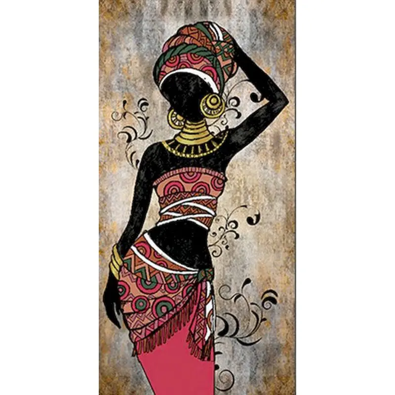 

GATYZTORY Large Size African Woman Painting by numbers Crafts Acrylic Paint Drawing On Canvas Unique gift Artwork