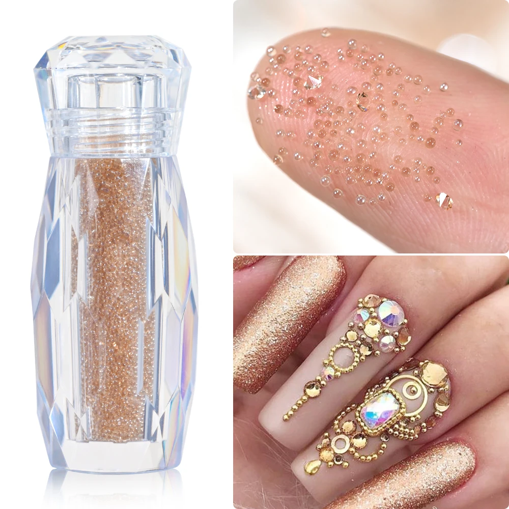 Мини-икра бусины для ногтей Стразы Подвески кристалл 3D маленькие шарики