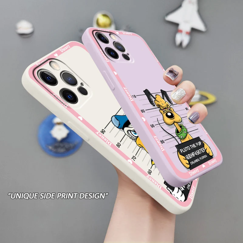 

Donald Duck Dog Disney Cool Phone Case For Apple iPhone 14 13 12 Mini 11 XS Pro Max X XR 8 7 SE 2020 Armour Liquid Rope Cover