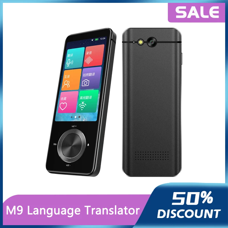 

Two-Way M9 Instant Voice Smart Translator Support 107 Languages Real-Time In WiFi Offline Recording & Photo
