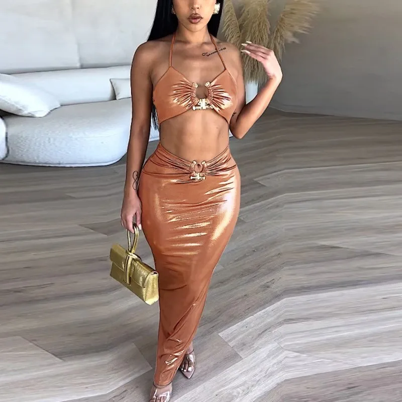 

Beach Wear Women 2023 Swimwear Cover Up Summer Outfit For Hollow Out Feeling Slim One Skirt High Waist Strap Dress Tight Pace