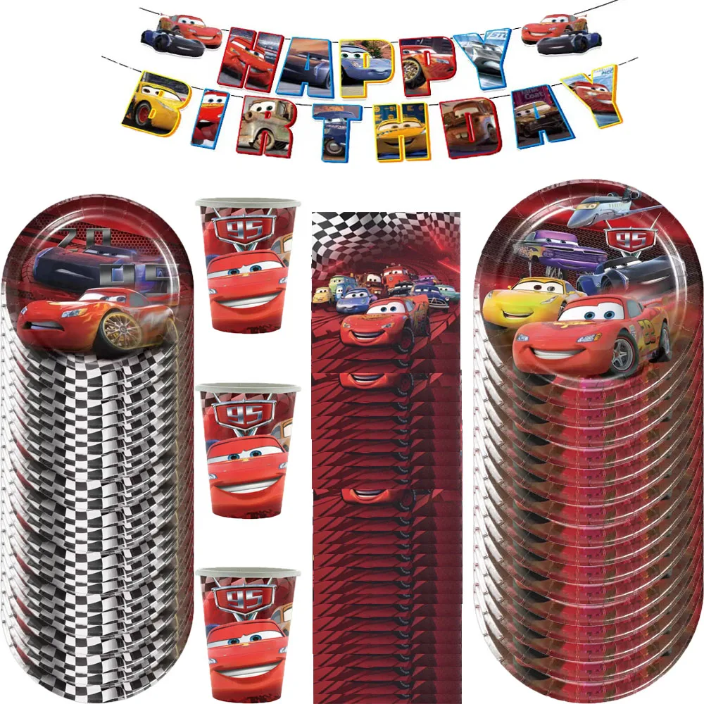 Новые украшения для вечеринки Lightning Mcqueen автомобили Диснея фольгированные шары