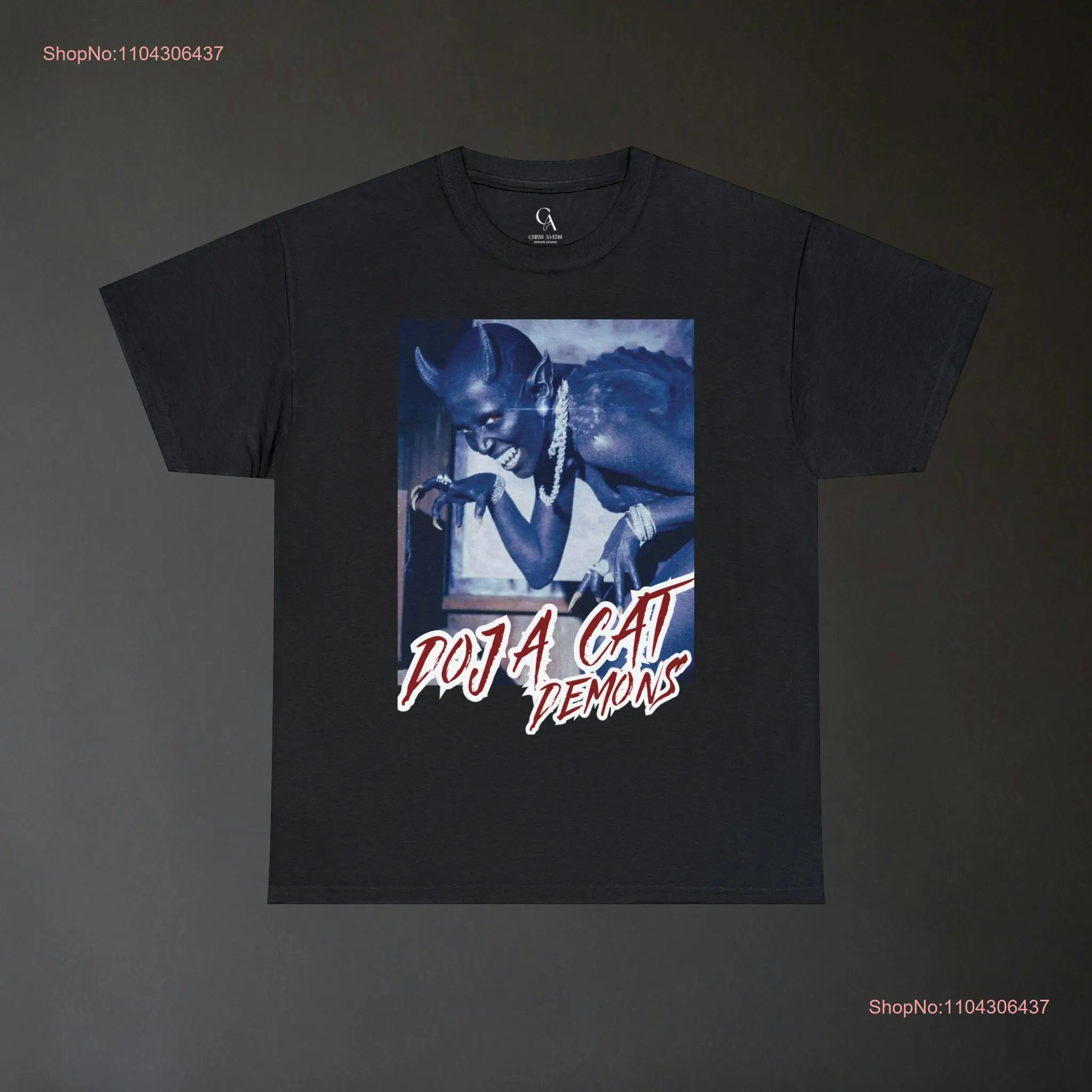 Хлопковая футболка Demons doja cat Scarletezi с длинными или короткими рукавами