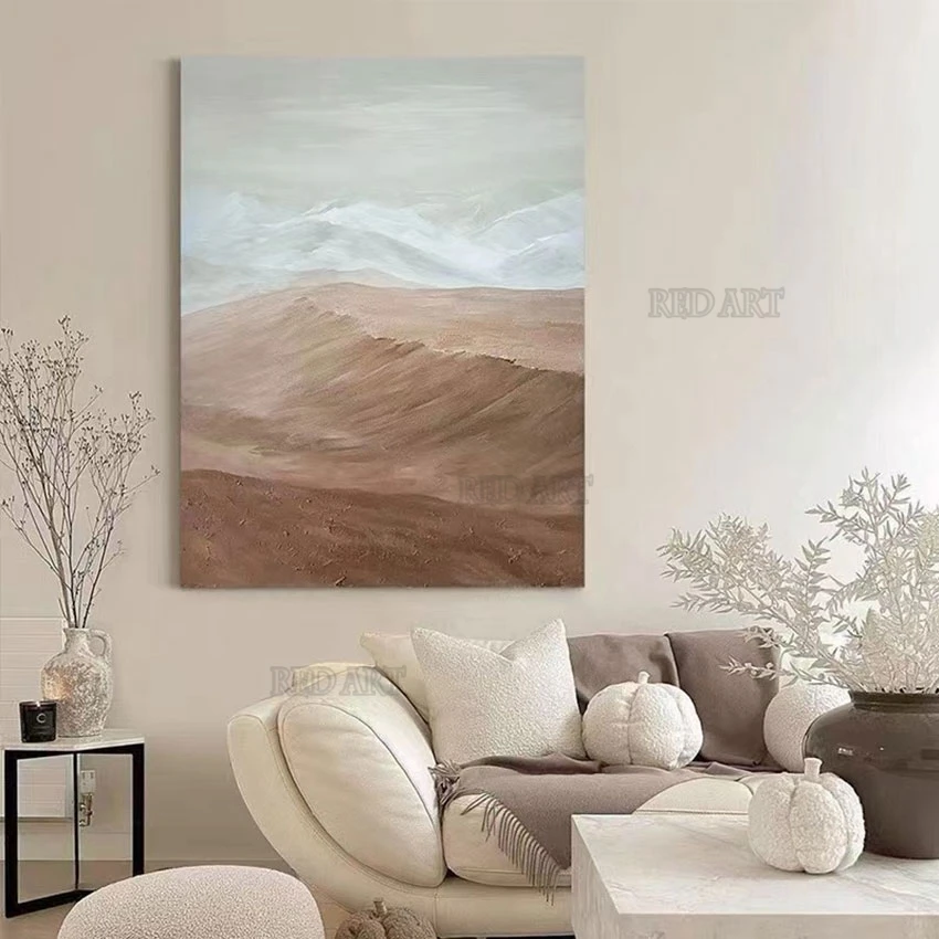 

Home Entrance Decor Desert Scenery Oil Painting Canvas Picture Abstract Murals Wall Decor Art Unframed Crafts Showpieces Artwork