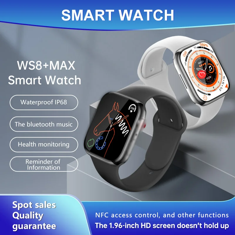 

Смарт-часы женские ультра серии 2023, умные часы для мужчин, Bluetooth-вызов, водонепроницаемость, Беспроводная зарядка, HD-экран для Apple Watch 8