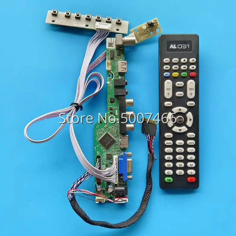 

Fit B140RW02 V0 V1 LCD Controller Board DIY Kit VGA HDMI-Compatible AV USB LED Monitor TV Analog Signal LVDS 40 Pin 14" 1600*900