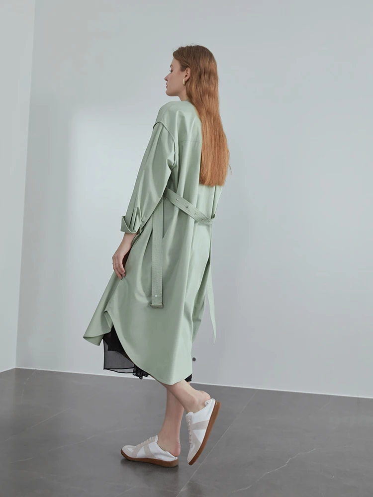 Женское платье-рубашка fansilеним повседневное розовое офисное платье с длинным