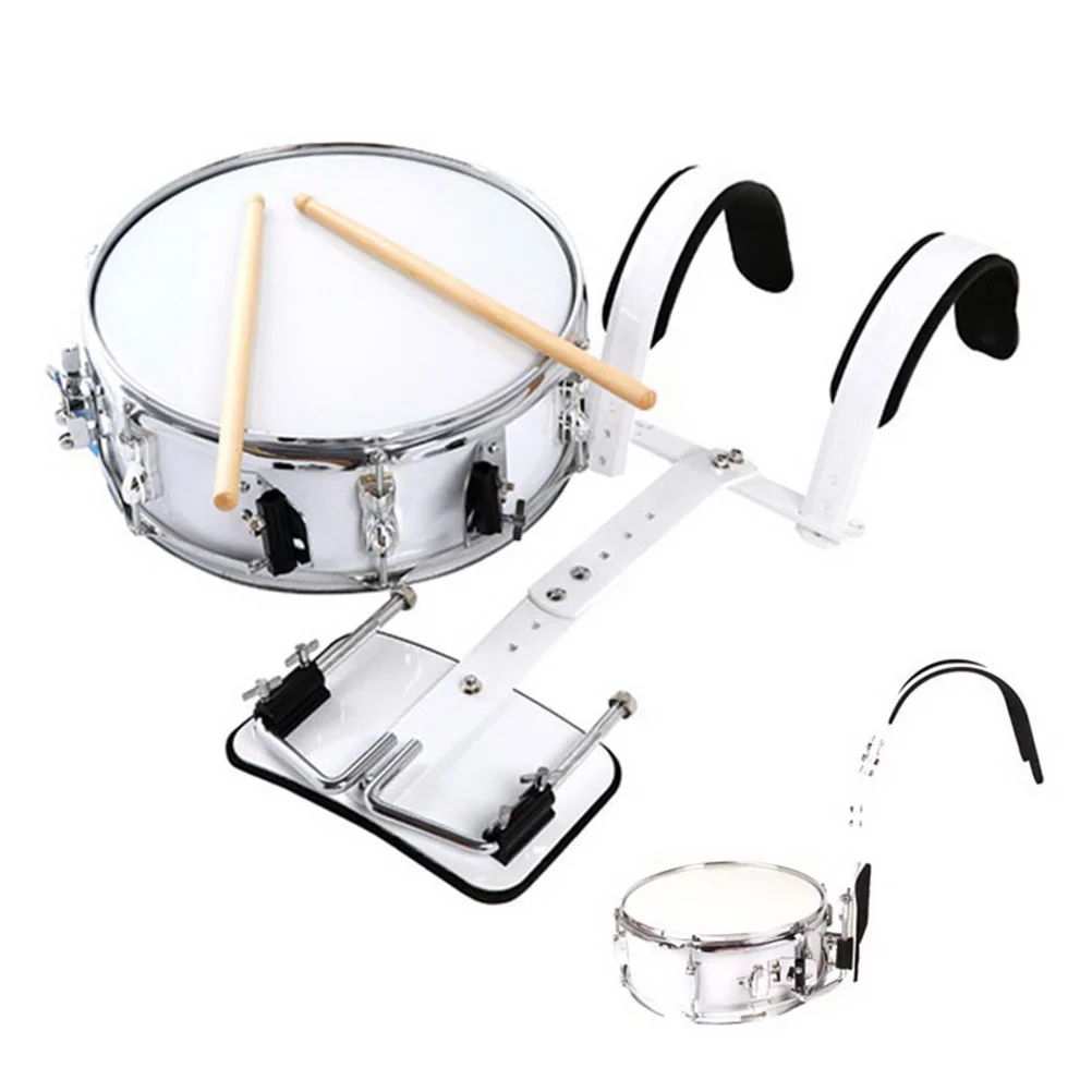 Marching Snare Drum Sling Strap Shoulder Harness with Metal Drum Holder and Percussion Accessories enlarge