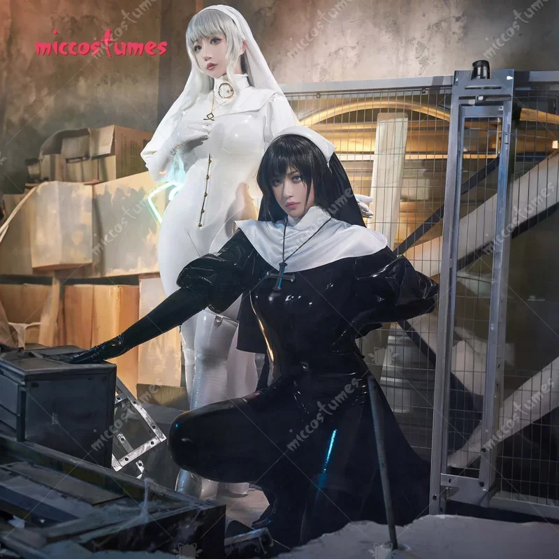 Miccostumes x MobbunnyxChowbie женский комплект сексуального нижнего белья черная монахиня