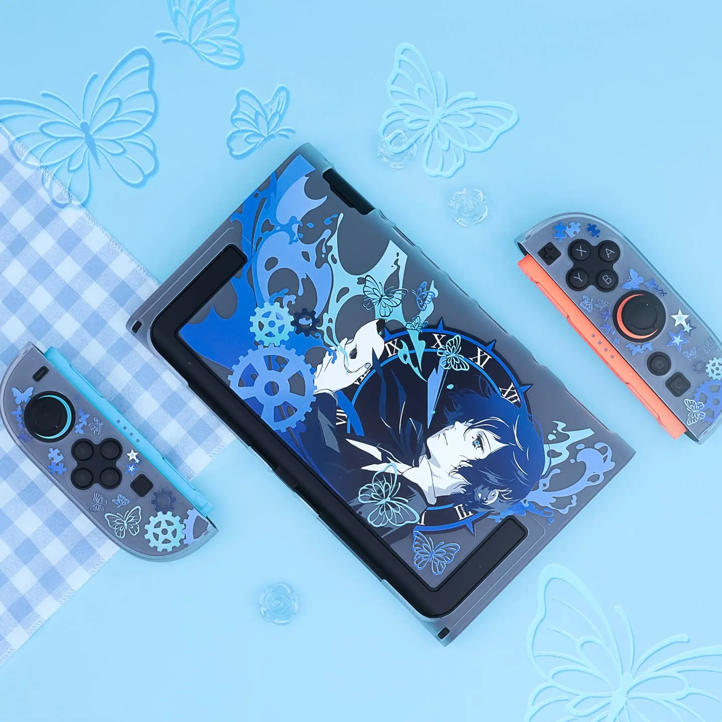 Фото Полупрозрачный чехол Persona 3 Makoto Yuki с жестким защитным узором, совместимый с игровой консолью Switch 2 Oled Lite №4