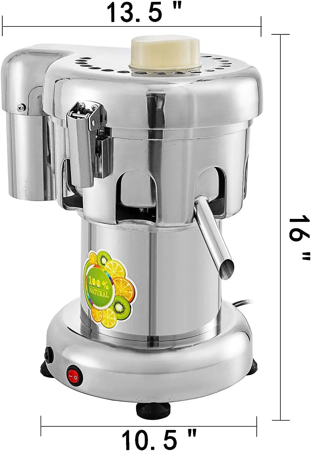 

Juice Extractor Heavy Duty Juicer Aluminum Casting and Stainless Steel Constructed Centrifugal Juice Extractor Juicing both Frui
