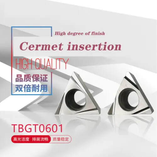 

TBGT060102L 04L TBGT1.2 1 0 Cermet triangular inner hole for fine boring insert