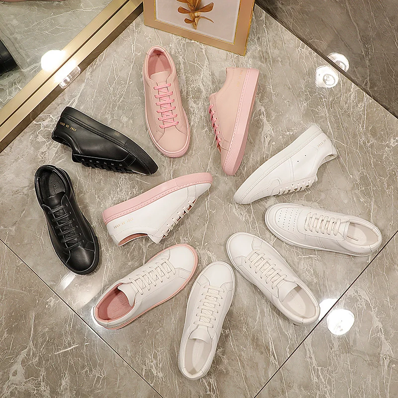 Белые женские туфли Liu Wen Same Sle универсальные Спортивные Повседневные на плоской