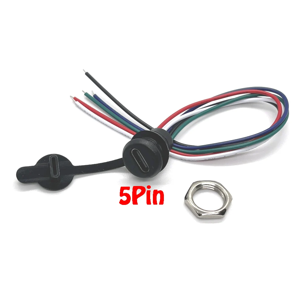 

Водонепроницаемые разъемы USB Type-C LAJQTAO 2P-6P
