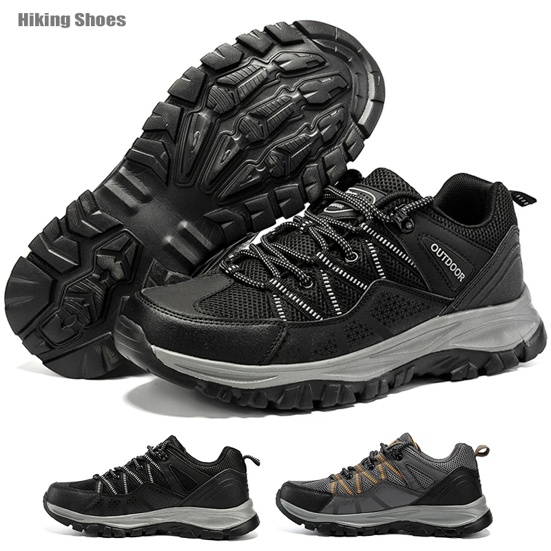

Summer Mesh Breathable Hiking Shoes Men Outdoor Casual Shoes Lightweight Non-Slip Hiking Travel Shoes 2022 High Quality Sneakers
