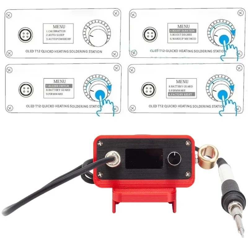 Паяльная станция T12 с быстрым нагревом сварочный утюг версия STC для Craftsman V20