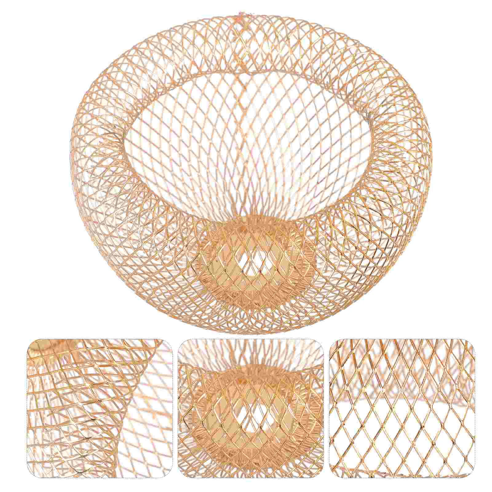

Shade Lamp Light Cage Lampshade Pendant Wire Chandelier Metal Shades Hanging Cover Ceiling Replacement Bird Iron Table Frames