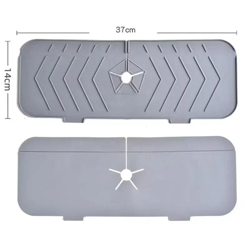 Горячий кухонный силиконовый коврик для крана водяная рябь улавливания воды