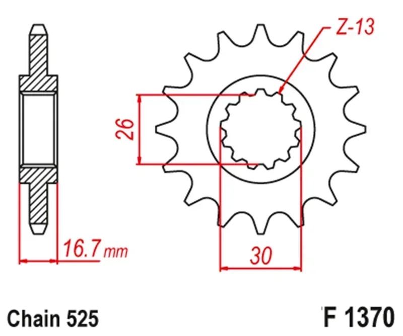 Передняя звездочка 525-16T для Honda CBR 900 CBR900 CBR900RR T V W X Fire Blade SC33 96-99 CBR1000 CBR1000RR-H Fireblade SC77