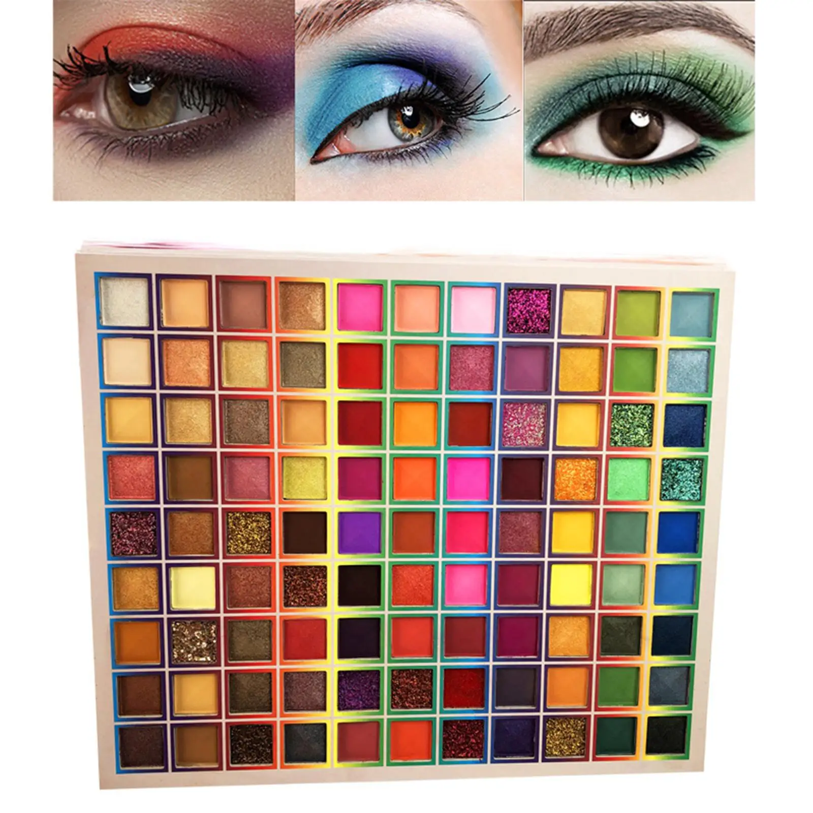 

99 Shades Colors Eye Shadow Palette, Matte Glitter Rich Color and Blendability Waterproof High Pigmented Professional Colorful