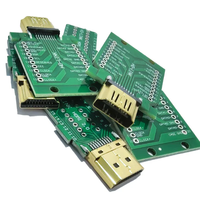 Фото Кабельный разъем HDMI DIY (сделай сам) стандартный, 19-контактный, с позолоченными контактами, для ремонта (штекер-гнездо) №3