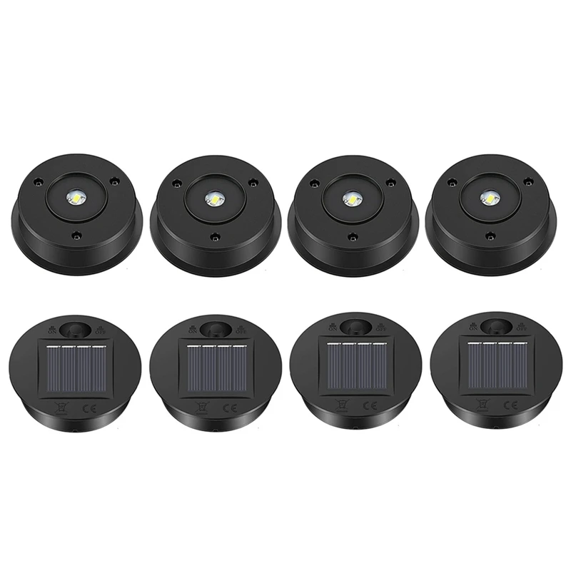 8 Pcs Solar Lights Replacement Top Solar Lantern Parts Accessories LED Solar Panel Lantern Lid Lights For Outdoor Hanging Decor