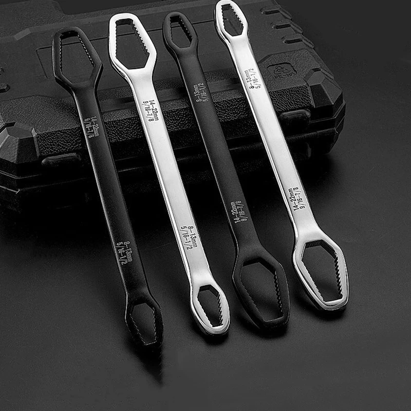 

8-22mm Universal Torx Wrench Self-tightening Adjustable Glasses Wrench Board Double-head Torx Spanner Hand Tools for Factory