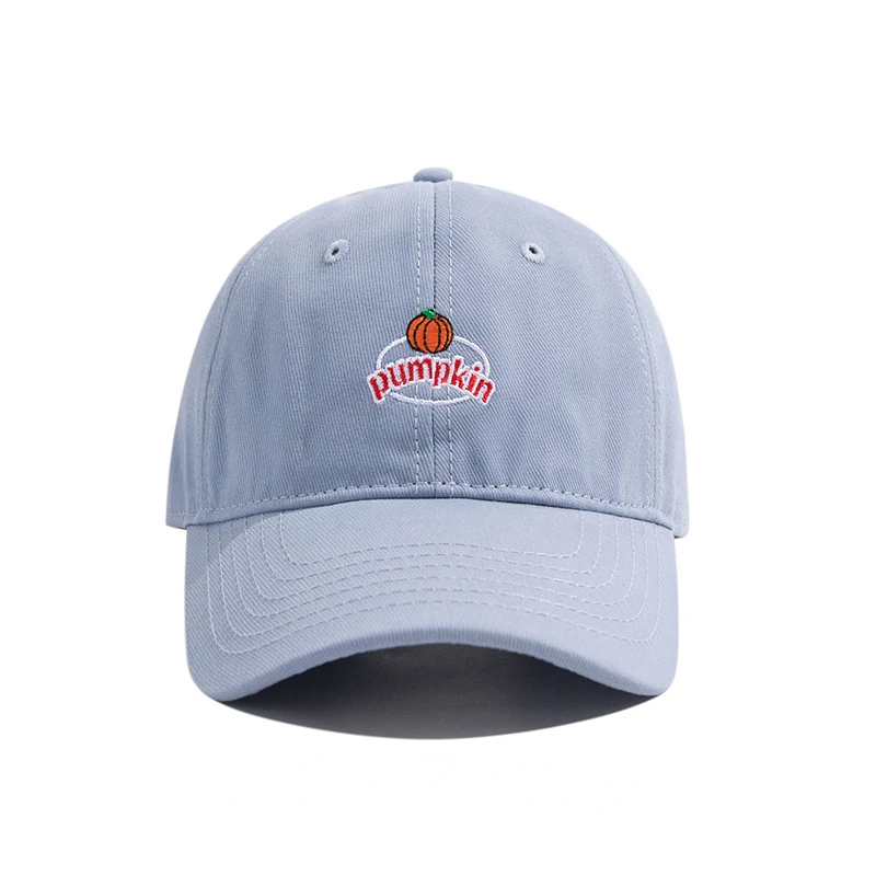 

Unisex Pumpkin Embroidery Baseball Caps Women Summer Solid Color Cotton Hip Hop Snapback Cap Male Streetwear Sun Dad Hats 2022
