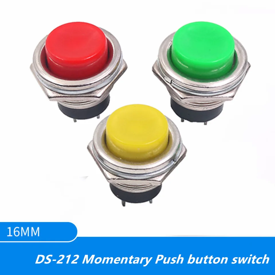 5 шт. Быстрое выключение 16 мм красный/серый/зеленый/белый/черный/синий/желтый |