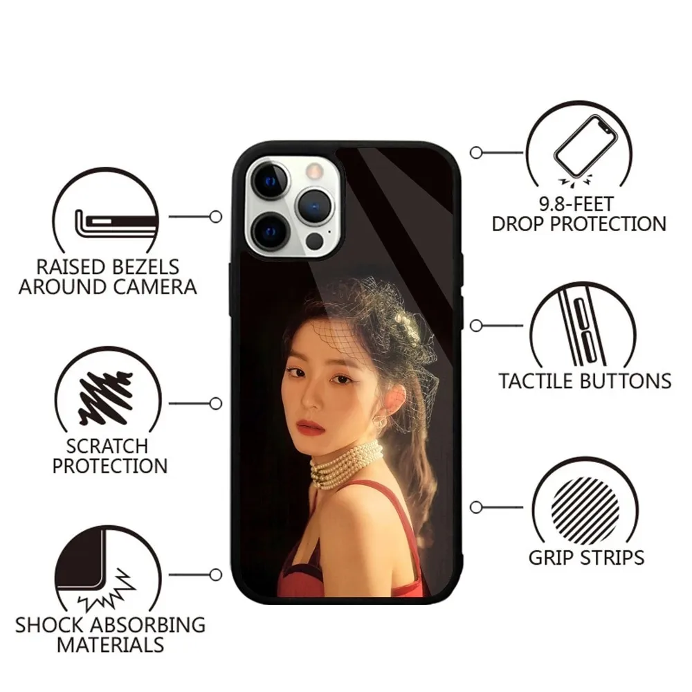 Красный Бархатный Чехол Для Телефона Kpop Girl Iphone 15/14/13/12/11/plus/pro/max/mini Magsafe Buxom В Ст...