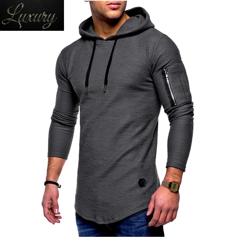 

Men's Bamboo Fiber T Shirt Spring Autumn T-Shirt Top Long Sleeve Cotton Bodybuilding Folding Men