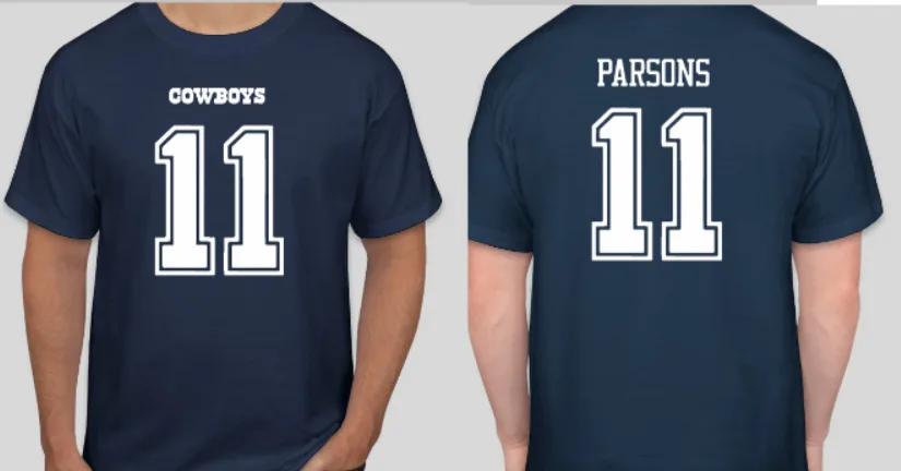 Micah Parsons Джерси Рубашка Ковбойская футболка