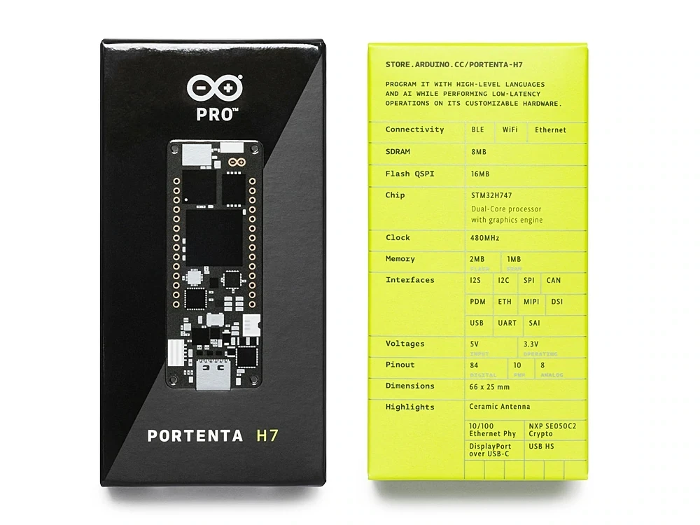 1 шт. Spot the Arduino PRO Portenta H7 ABX00042 двухъядерный STM32H747XIH6 (art.: 3920cc353b2dc) - 3920cc353b2dc