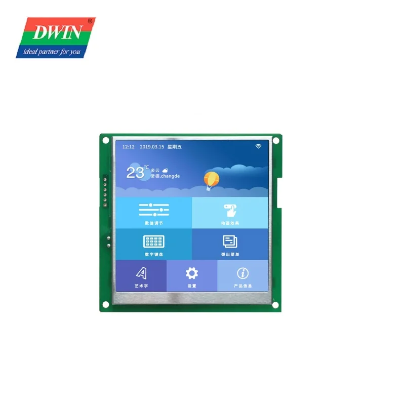

DWIN 4.1 Inches T5L DGUSII System INCELL Capacitive Touch Display 720*RGB*720 Integrated LCD with CPU 400 Nit IPS Screen