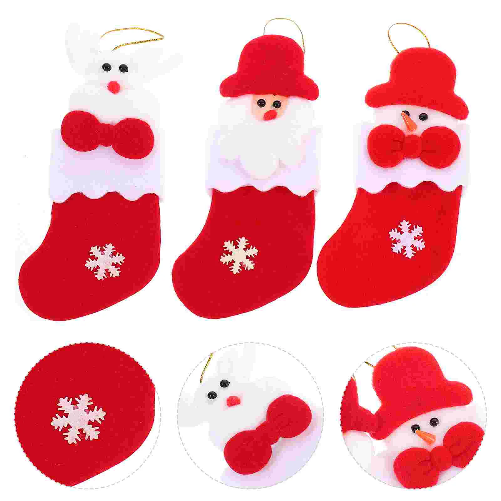 

3pcs Christmas Cutlery Bag Premium Prime Socks Bag for Home Christmas
