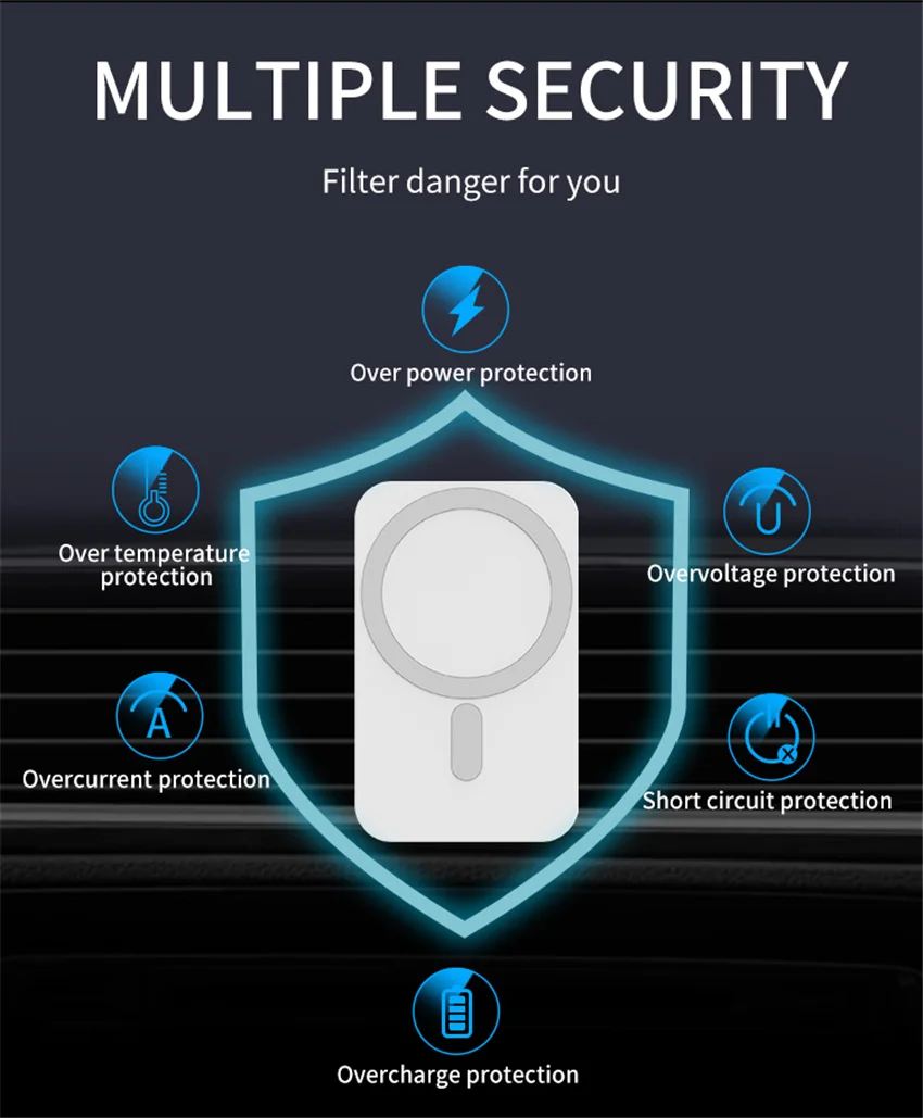 30W Magnetic Car Wireless Charger macsafe for iPhone 12 13 14 X pro max mini Air Vent Car Phone Holder Stand Fast Car Charging