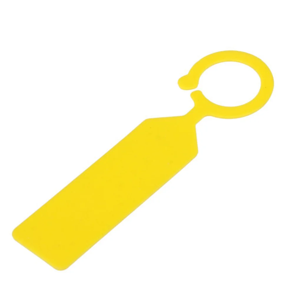 

120 Pcs Reusable Plastic Bottle Tags Buckle Gardening Label label(Yellow)