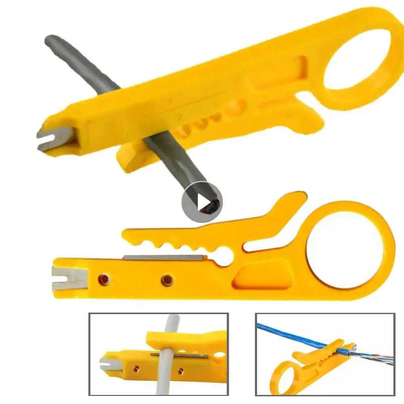 

1PC Mini Pocket Portable Wire Stripper Knife Crimper Pliers Crimping Tool Cable Stripping Wire Cutter Tool Parts Multitool Plier