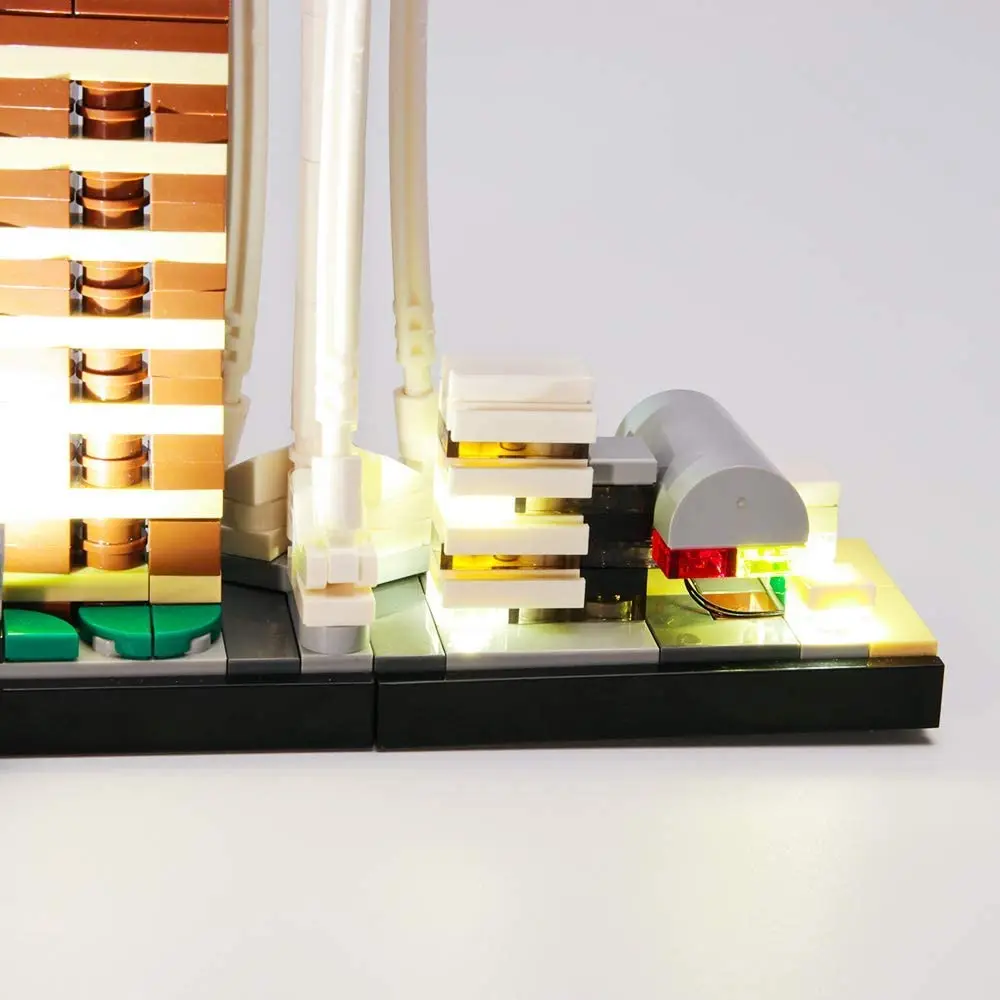 Набор USB светодиодный светильник кой для конструктора Lego Architecture Las Vegas 21047-(модель