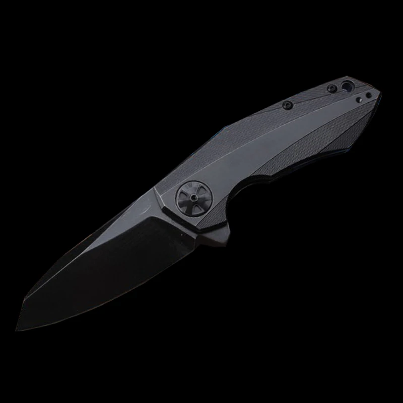 Складной Карманный Походный нож ZT0456 D2 Клинок рукоятка из титанового сплава
